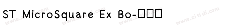 ST MicroSquare Ex Bo字体转换